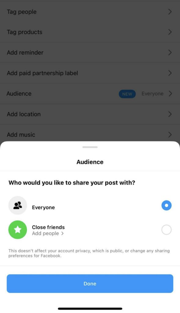 اینستاگرام اشتراک‌گذاری فید پست‌ها با دوستان نزدیک را آزمایش می‌کند