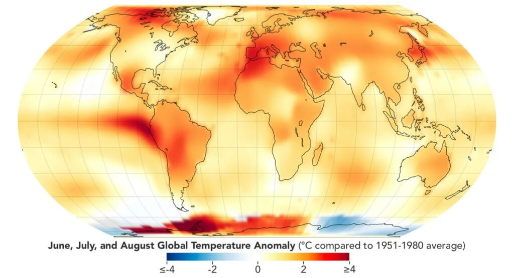 تابستان 2023 گرم‌ترین تابستان ثبت‌شده در تاریخ زمین بوده است