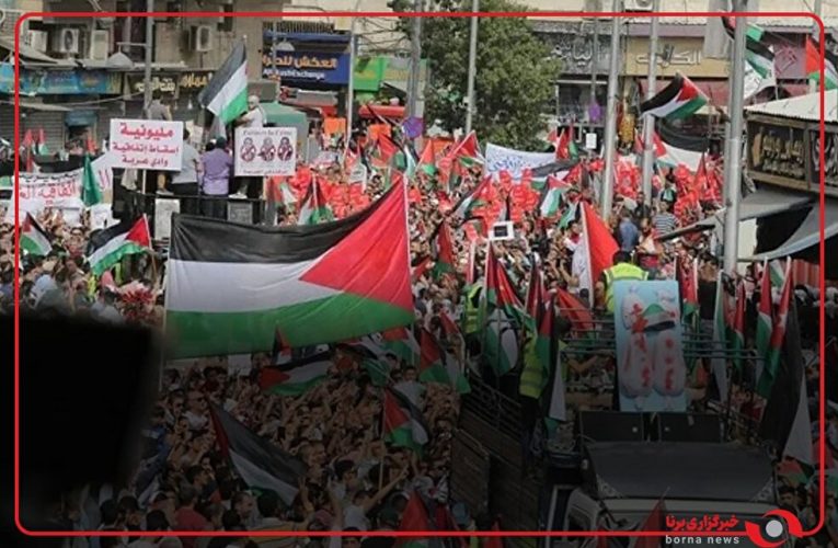 تظاهرات بزرگ هندی‌ها در حمایت از فلسطین در ایالت کرالا