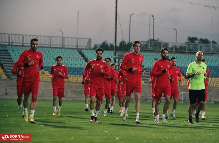 تمرین تیم فوتبال پرسپولیس تهران