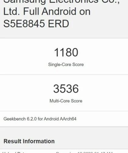 نتایج بنچمارک تراشه اگزینوس ۱۴۸۰ گلکسی A55 افشا شد