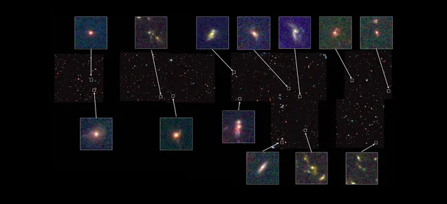 1705643901 563 تعداد بسیاری از کهکشان‌های اولیه کشیده‌ بودند، نه کروی.webp