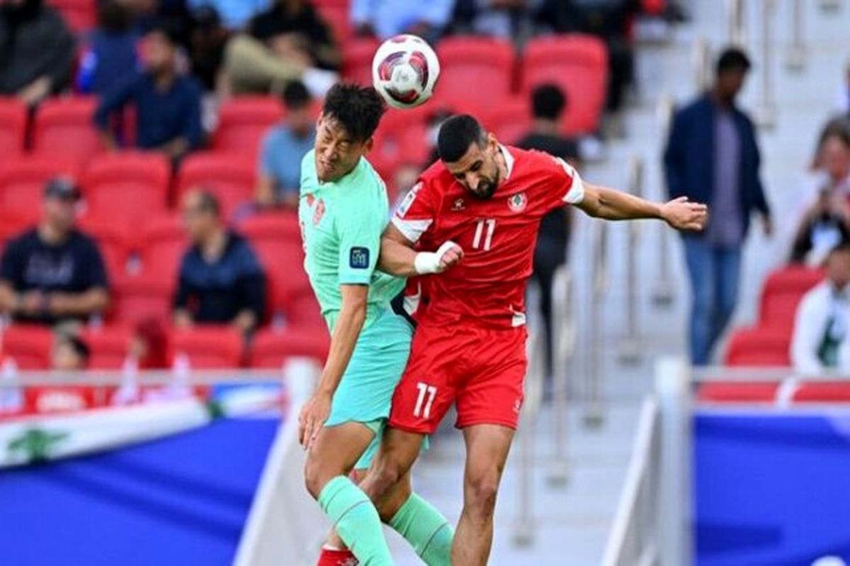 مساوی چین و لبنان در بازی دوم گروه A جام ملت‌های آسیا