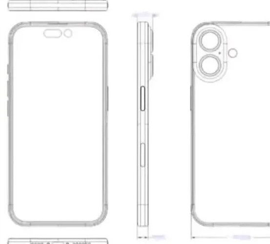 انتشار کردن تصاویر شماتیک آیفون ۱۶؛ ماژول دوربین عقب عمودی می‌بشود