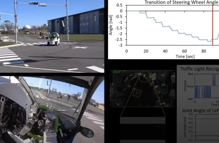 این ربات انسان‌نما می‌تواند رانندگی کند! + ویدیو_تاشکن