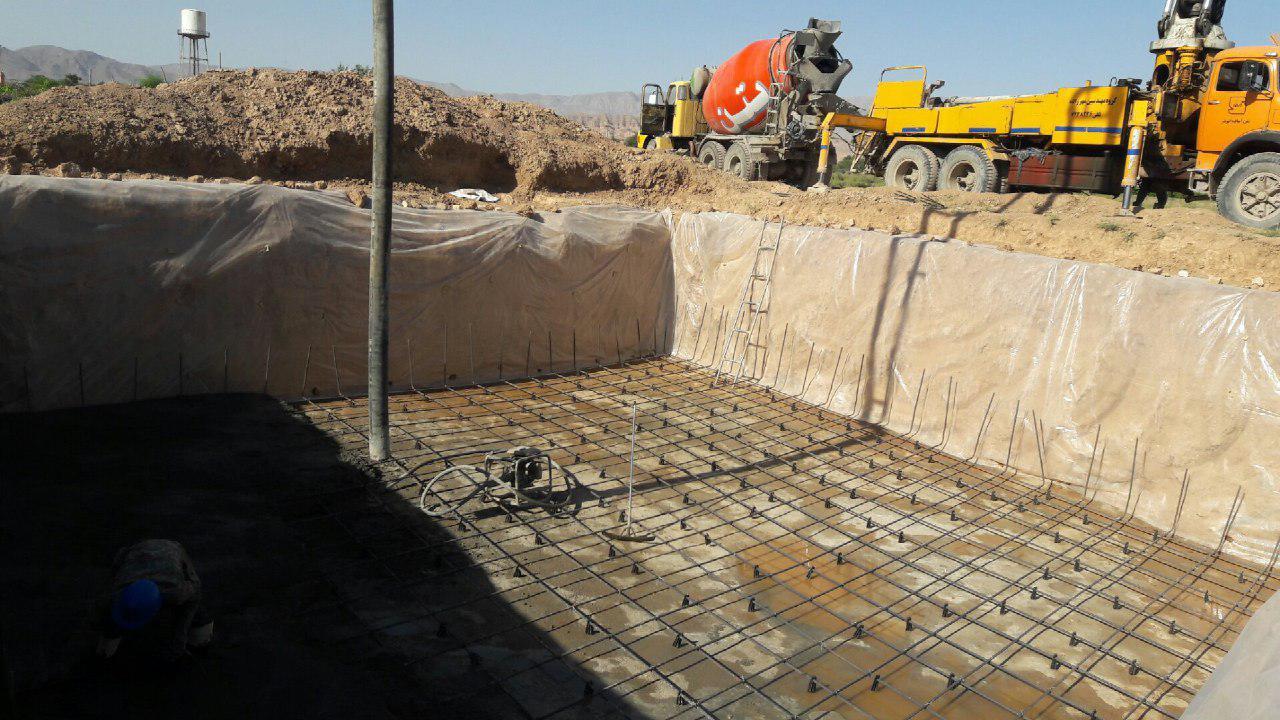 ساخت سازه ایستگاه پمپاژ مخزن سزنق مجتمع آبرسانی شهدای چوقور آغاز شد