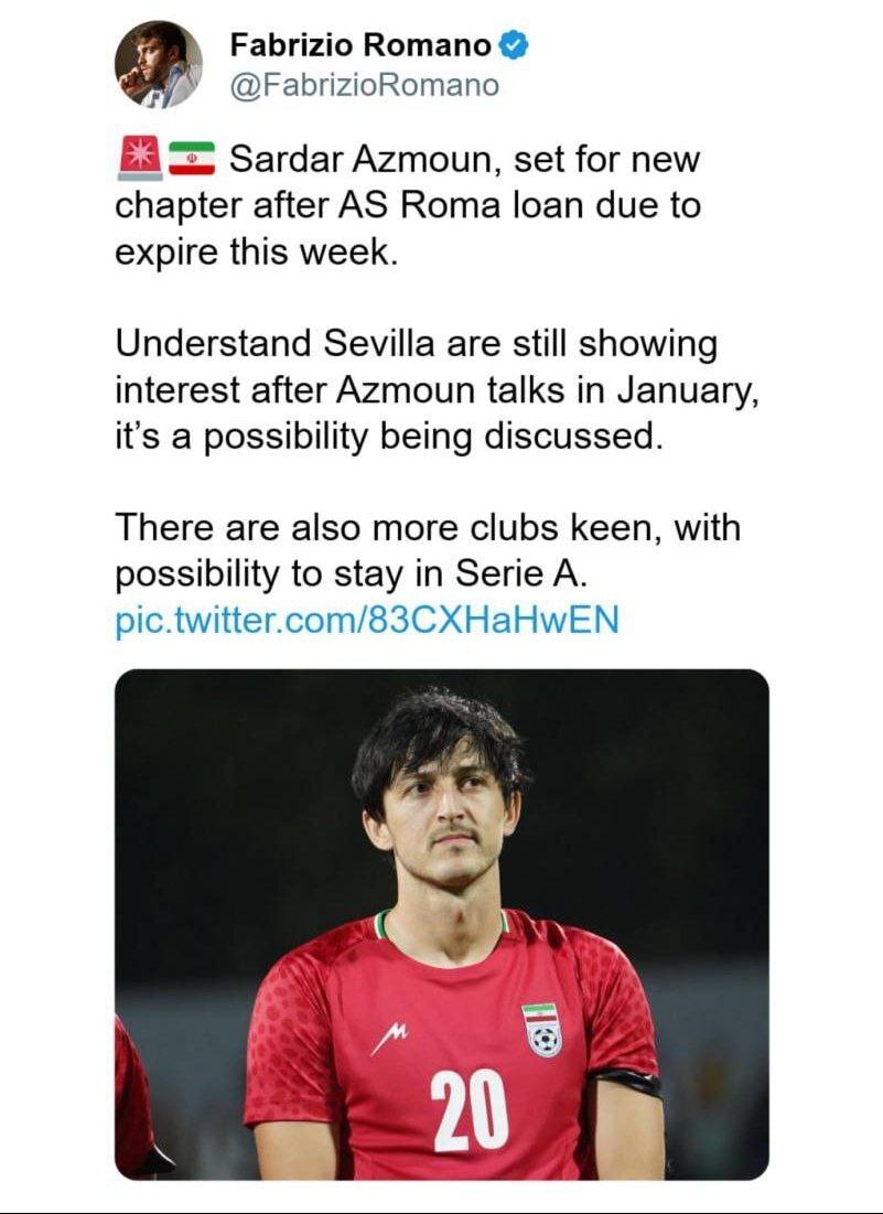 ادعای جالب یک خبرنگار سرشناس در مورد مقصد بعدی سردار آزمون