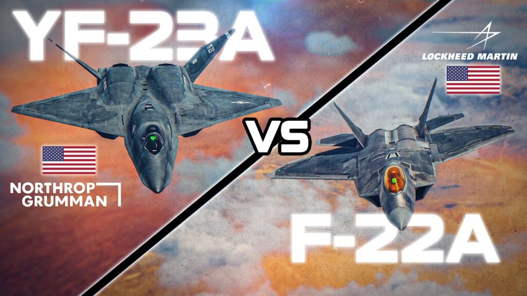 مقایسهF-22 Raptor لاکهید با YF-23 نورثروپ