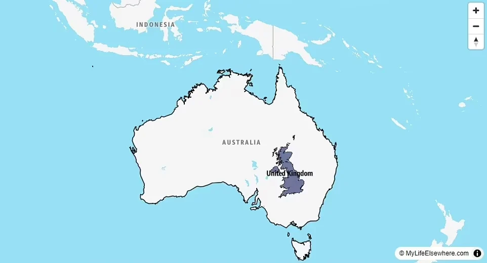 ابزار قیاس MyLifeElsewhere چیست؟_تاشکن 55 مقایسه ابعاد واقعی کشورها و قارهها با یکدیگر