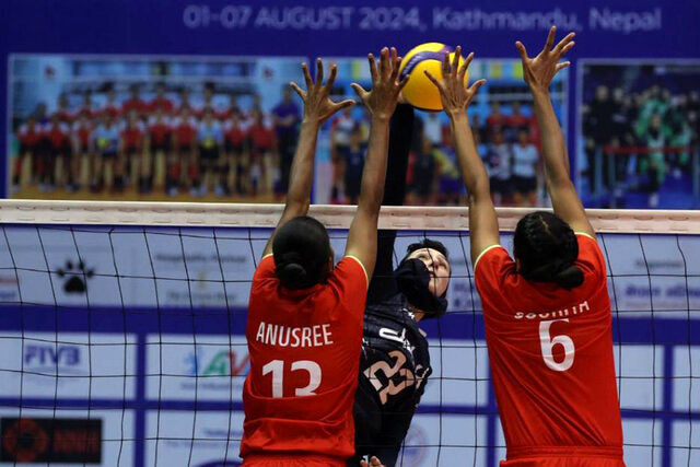 زنان والیبال ایران مغلوب هند در لیگ ملت‌های آسیای مرکزی شدند