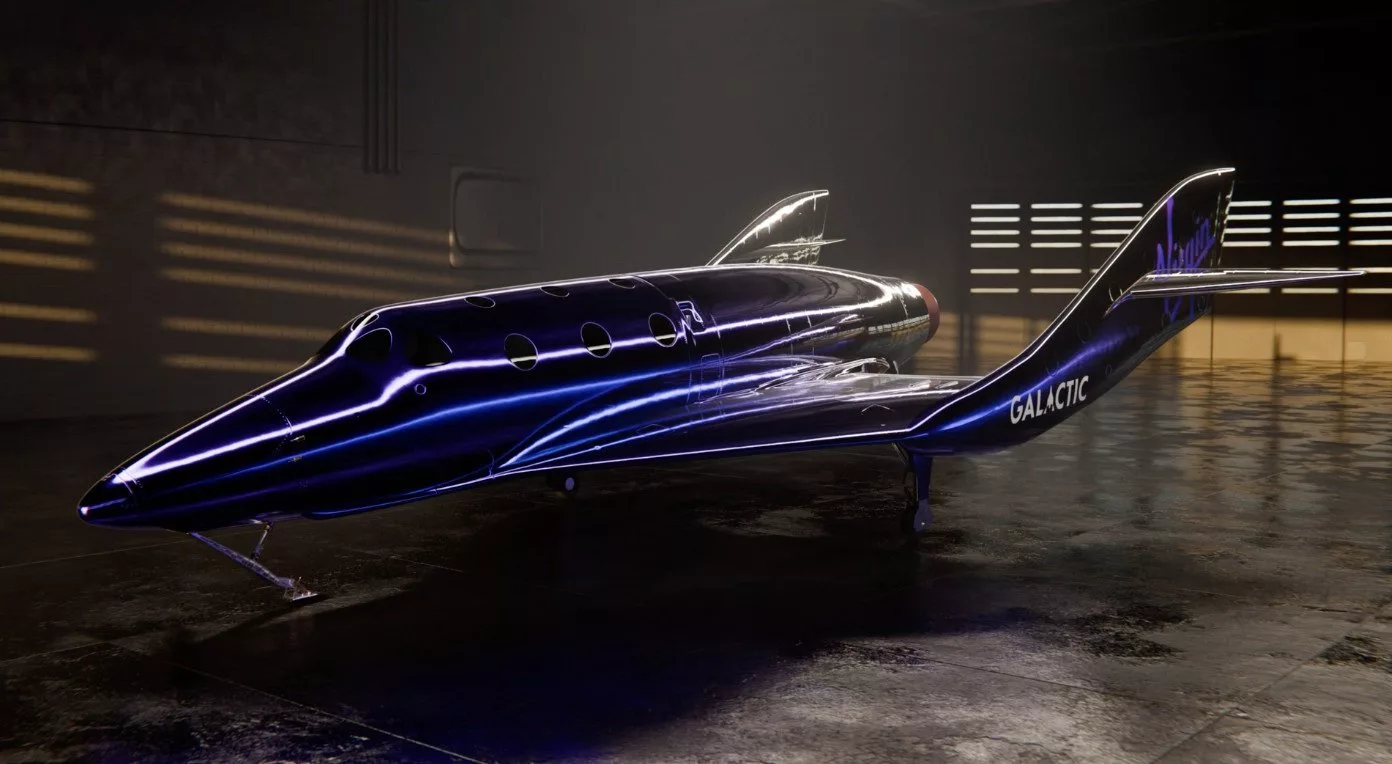 ویرجین گلکتیک از طراحی نسل جدید هواپیمای فضایی خود رونمایی کرد + ویدیو
