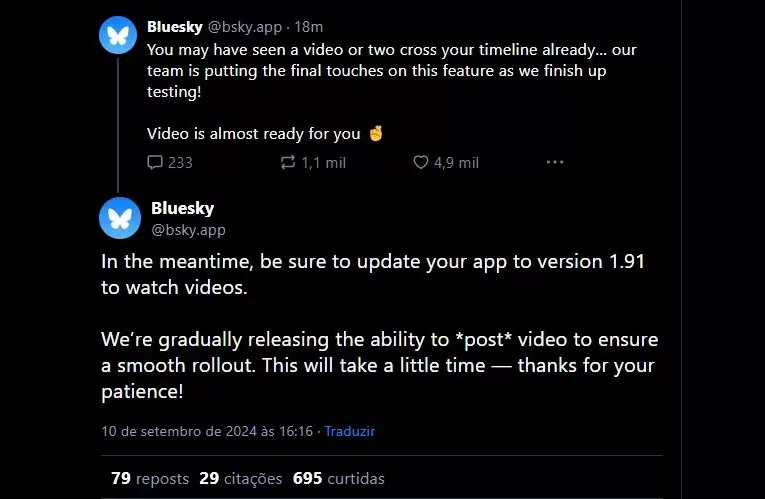 شبکه اجتماعی بلواسکای امکان بارگذاری ویدئو را برای کاربران فراهم کرد_تاشکن