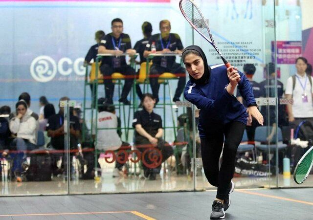 «فرشته اقتداری» نخستین مدال طلای تاریخ اسکواش زنان ایران را گرفت_تاشکن