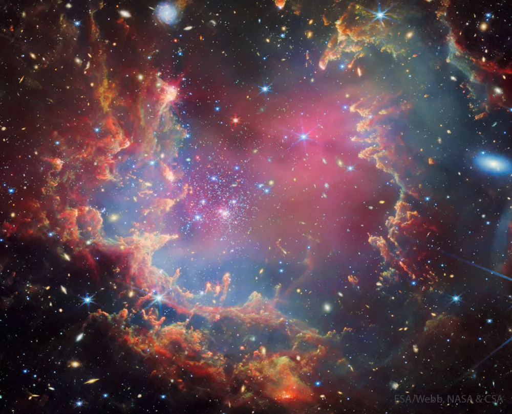 تصویر روز ناسا: خوشه ستاره‌ای NGC 602؛ تصویری از تلسکوپ فضایی جیمز وب