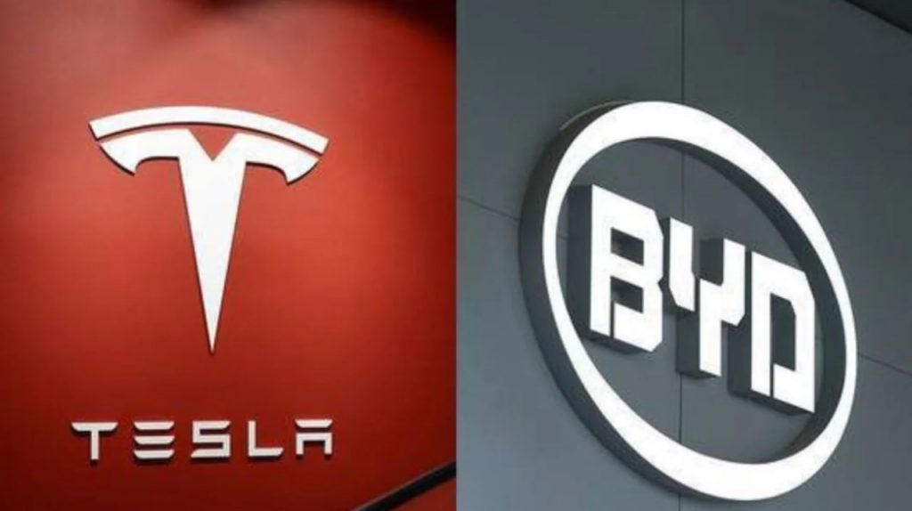 درآمد شرکت چینی BYD برای اولین‌بار از تسلا پیشی گرفت