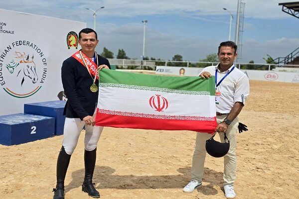 سوارکار جوان ایرانی در مسابقات کاپ آسیا به پیروزی رسید_تاشکن