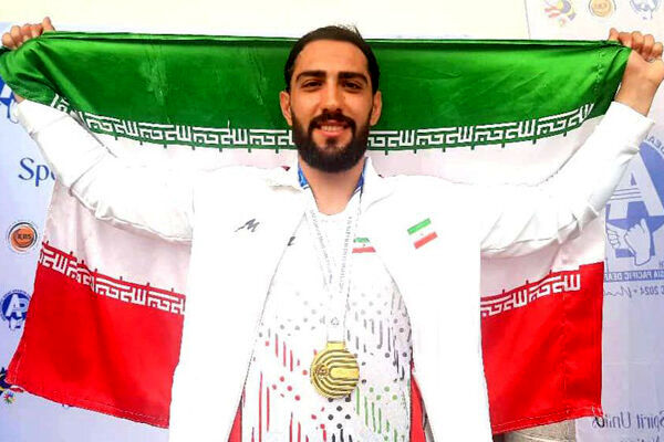امیرحسین زارع هشتمین مدال طلای کاروان ایران در بازی‌های آسیایی ناشنوایان را کسب کرد_تاشکن