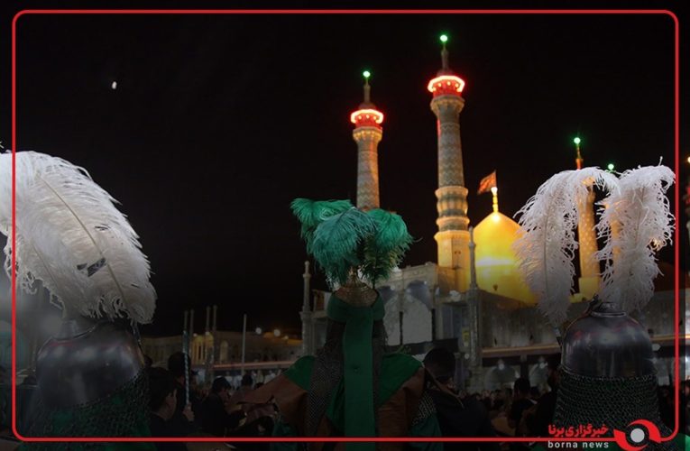 حال و هوای حرم حضرت معصومه(س) در شب تاسوعای حسینی_تاشکن